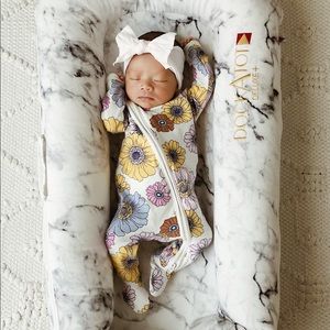 Newborn floral footed sleeper from cotton on kids